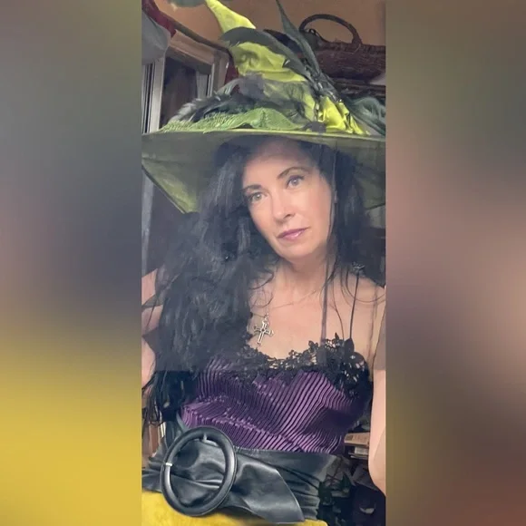 JONQUIL BY DIANE SAMANDI Gorgeous Grape Purple Black Pleated NWOT Lacy N… - Picture 2 of 13